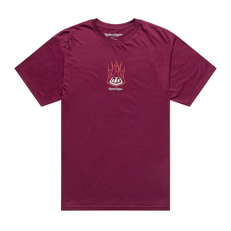 Troy Lee Designs Flame2 Short Sleeve Tee - Sangria