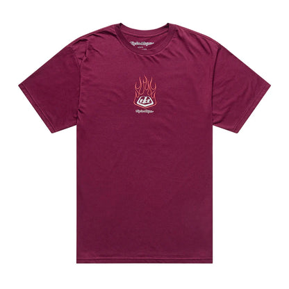 Troy Lee Designs Flame2 Short Sleeve Tee - Sangria