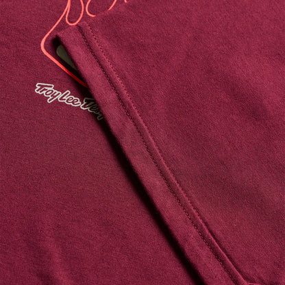 Troy Lee Designs Flame2 Short Sleeve Tee - Sangria