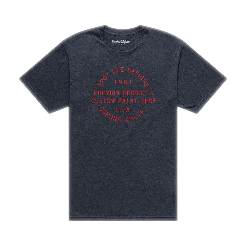 Troy Lee Designs Imprint Short Sleeve Tee - Black Heather