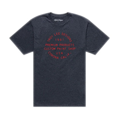 Troy Lee Designs Imprint Short Sleeve Tee - Black Heather
