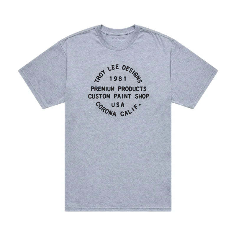 Troy Lee Designs Imprint Short Sleeve Tee - Gray Heather