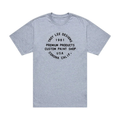 Troy Lee Designs Imprint Short Sleeve Tee - Gray Heather