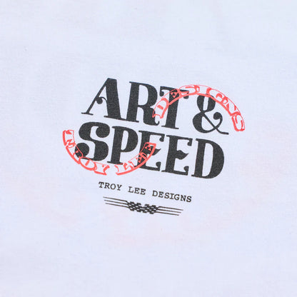 Troy Lee Designs Pink Slips Short Sleeve Tee - White