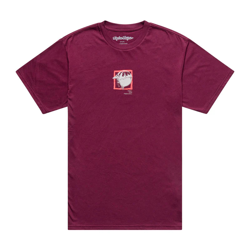 Troy Lee Designs Portrait Short Sleeve Tee - Sangria