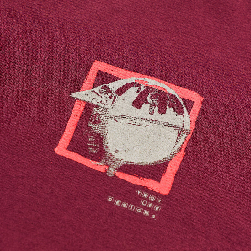 Troy Lee Designs Portrait Short Sleeve Tee - Sangria