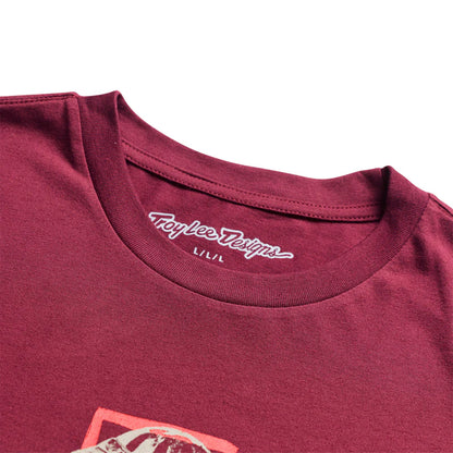 Troy Lee Designs Portrait Short Sleeve Tee - Sangria