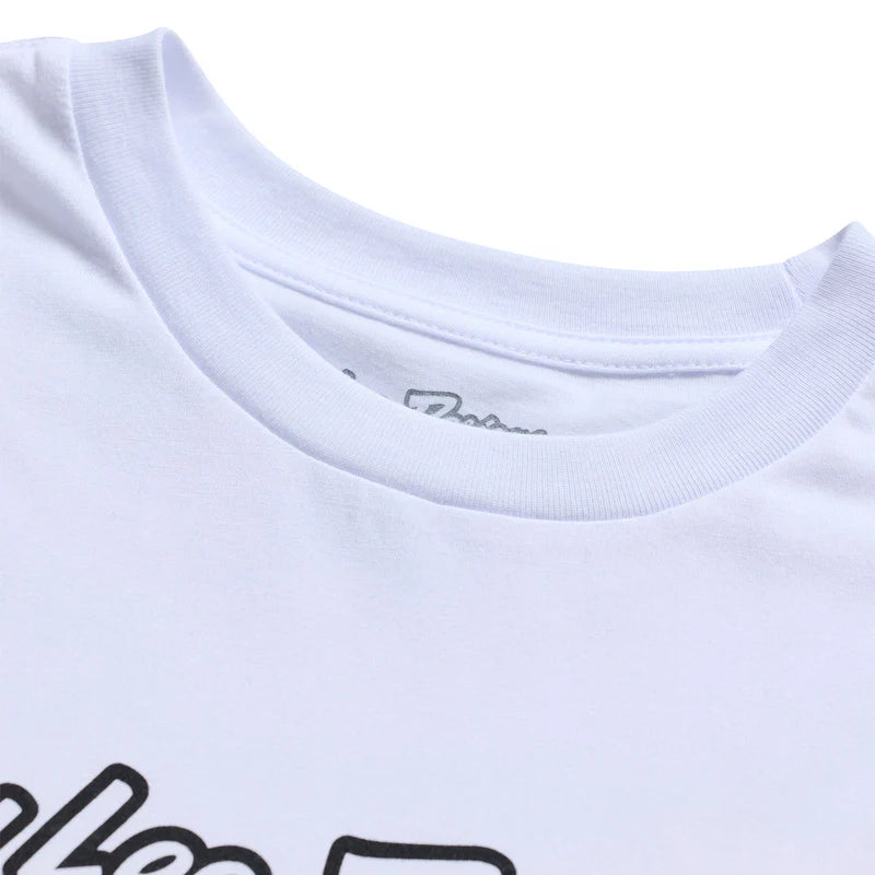 Troy Lee Designs Signature Short Sleeve Tee - White-Black