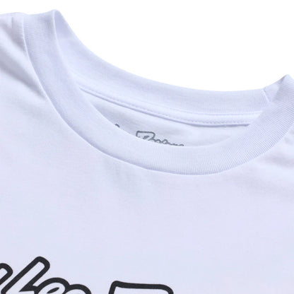 Troy Lee Designs Signature Short Sleeve Tee - White-Black