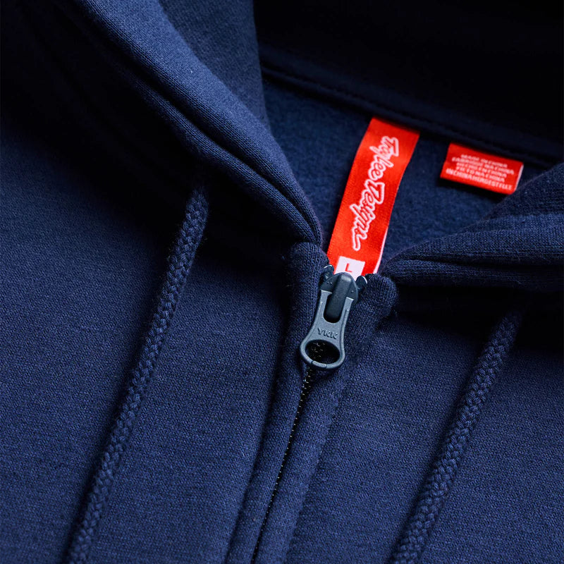 Troy Lee Designs Zip Up Hoodie - Badge - Navy-Sage