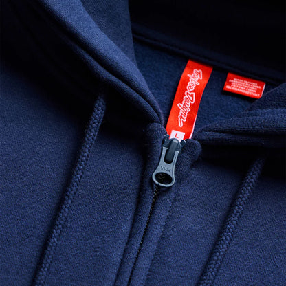 Troy Lee Designs Zip Up Hoodie - Badge - Navy-Sage