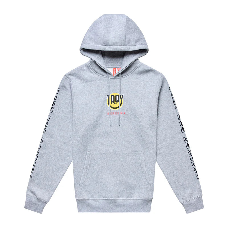 Troy Lee Designs Pullover Hoodie - Happy Dayz - Gray Heather
