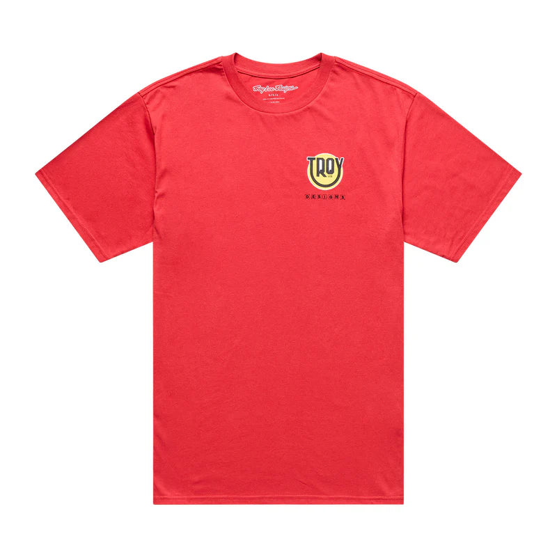 Troy Lee Designs Happy Dayz Short Sleeve Tee - Scarlet