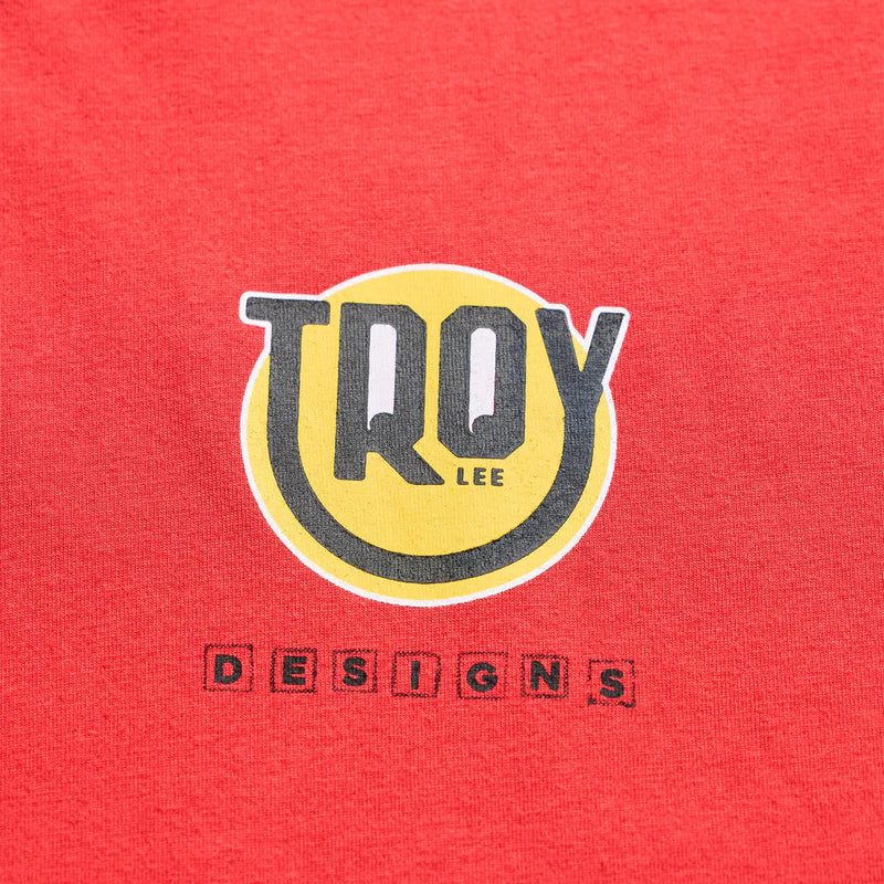 Troy Lee Designs Happy Dayz Short Sleeve Tee - Scarlet