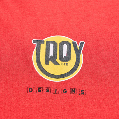 Troy Lee Designs Happy Dayz Short Sleeve Tee - Scarlet