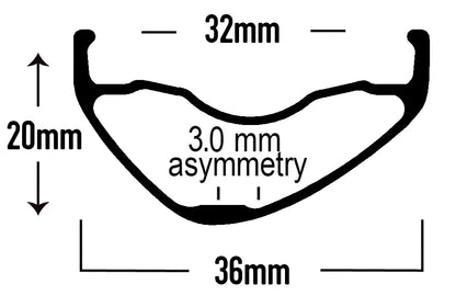 Astral Serpentine 29" Aluminum MTB Disc Rim