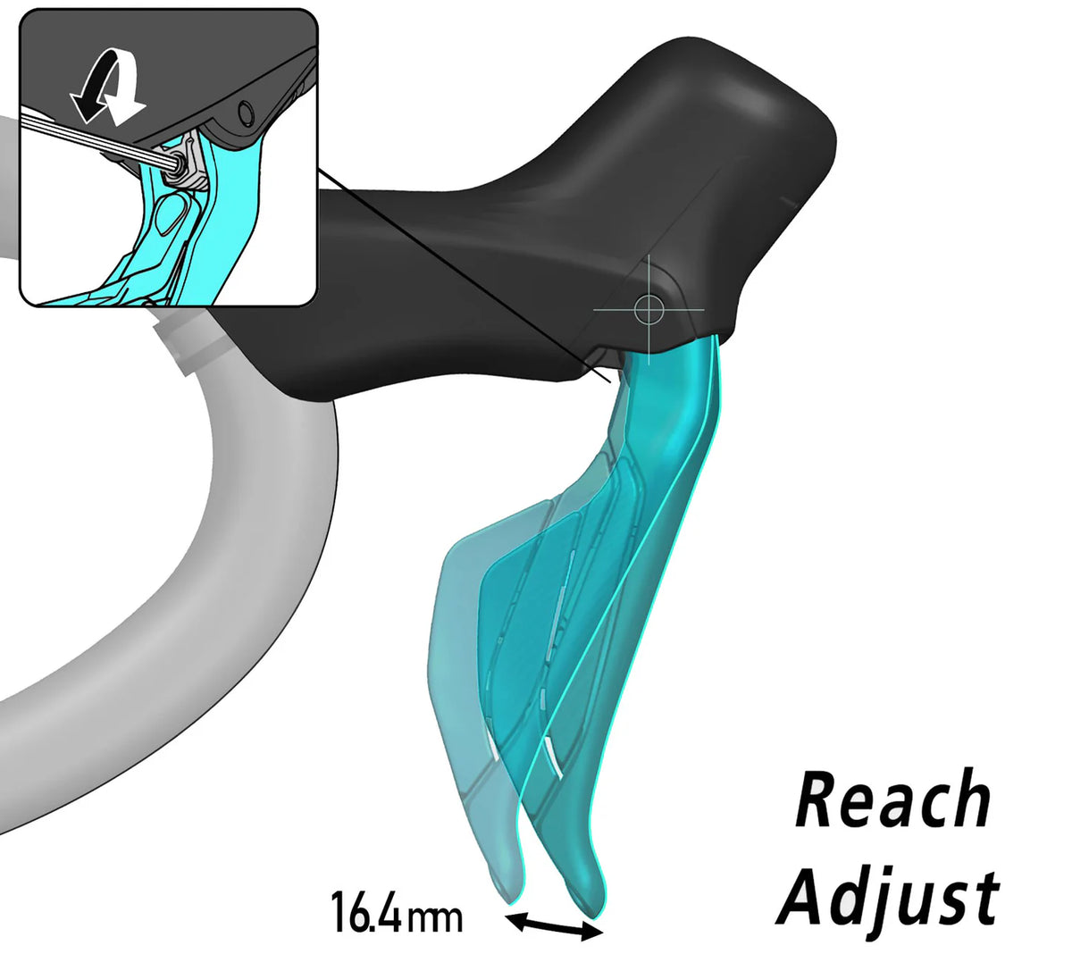 Shimano 105 Di2 ST-R7170 Shift Lever - Front