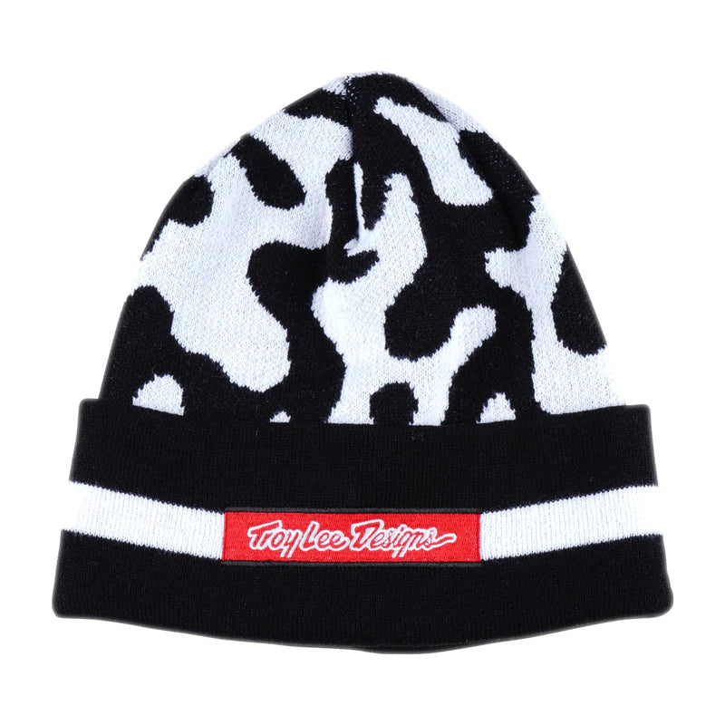Troy Lee Designs Flow Camo Beanie - Black-White