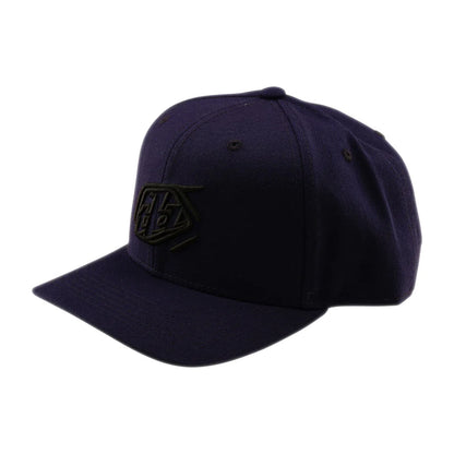Troy Lee Designs Badge Curved Snapback Hat - Indigo