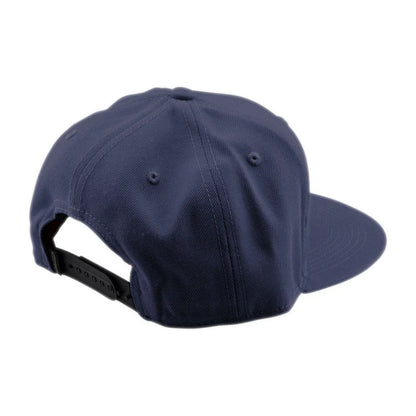 Troy Lee Designs Signature Flat Bill Snapback Hat - Indigo
