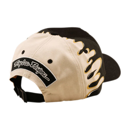 Troy Lee Designs Finish Line Unstructured Curved Snapback Hat - Black-Pumice