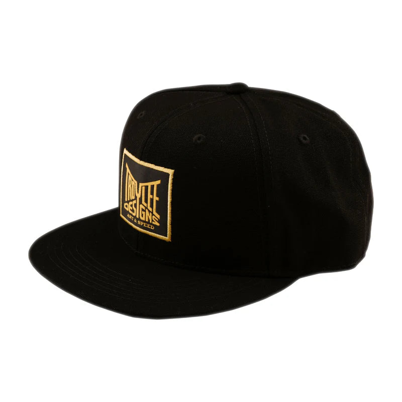 Troy Lee Designs Handlebar Flat Bill Snapback Hat - Black