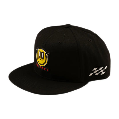 Troy Lee Designs Happy Dayz Flat Bill Snapback Hat - Black