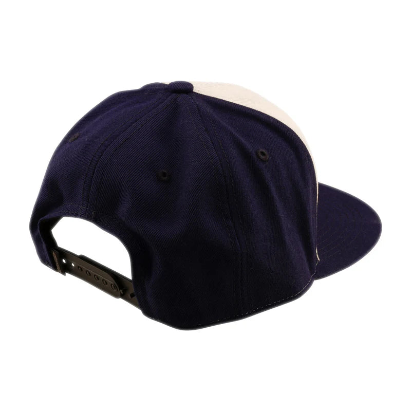 Troy Lee Designs Happy Dayz Flat Bill Snapback Hat - Indigo-Pumice
