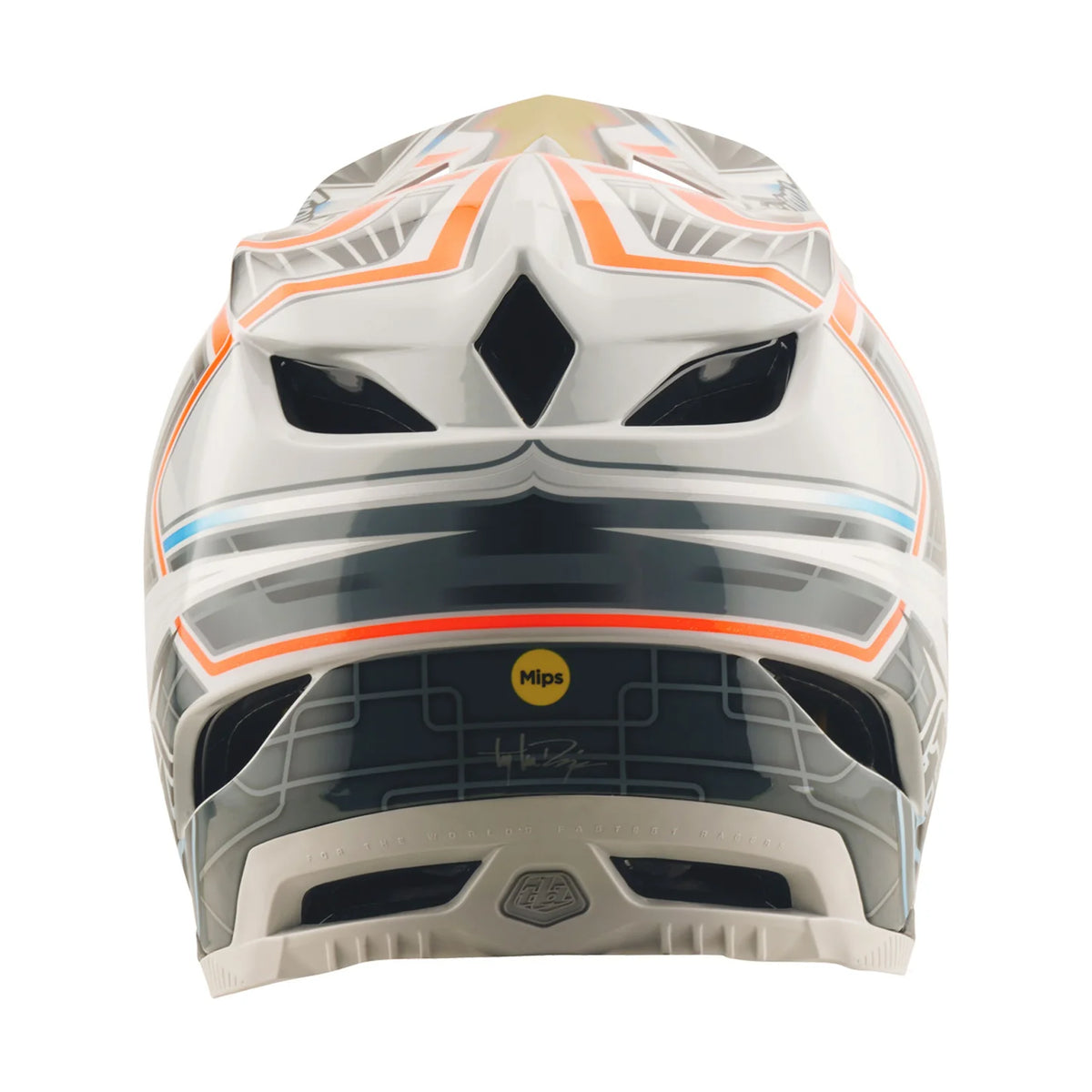 Troy Lee Designs D4 Carbon Full Face Helmet - Lowrider - Gray