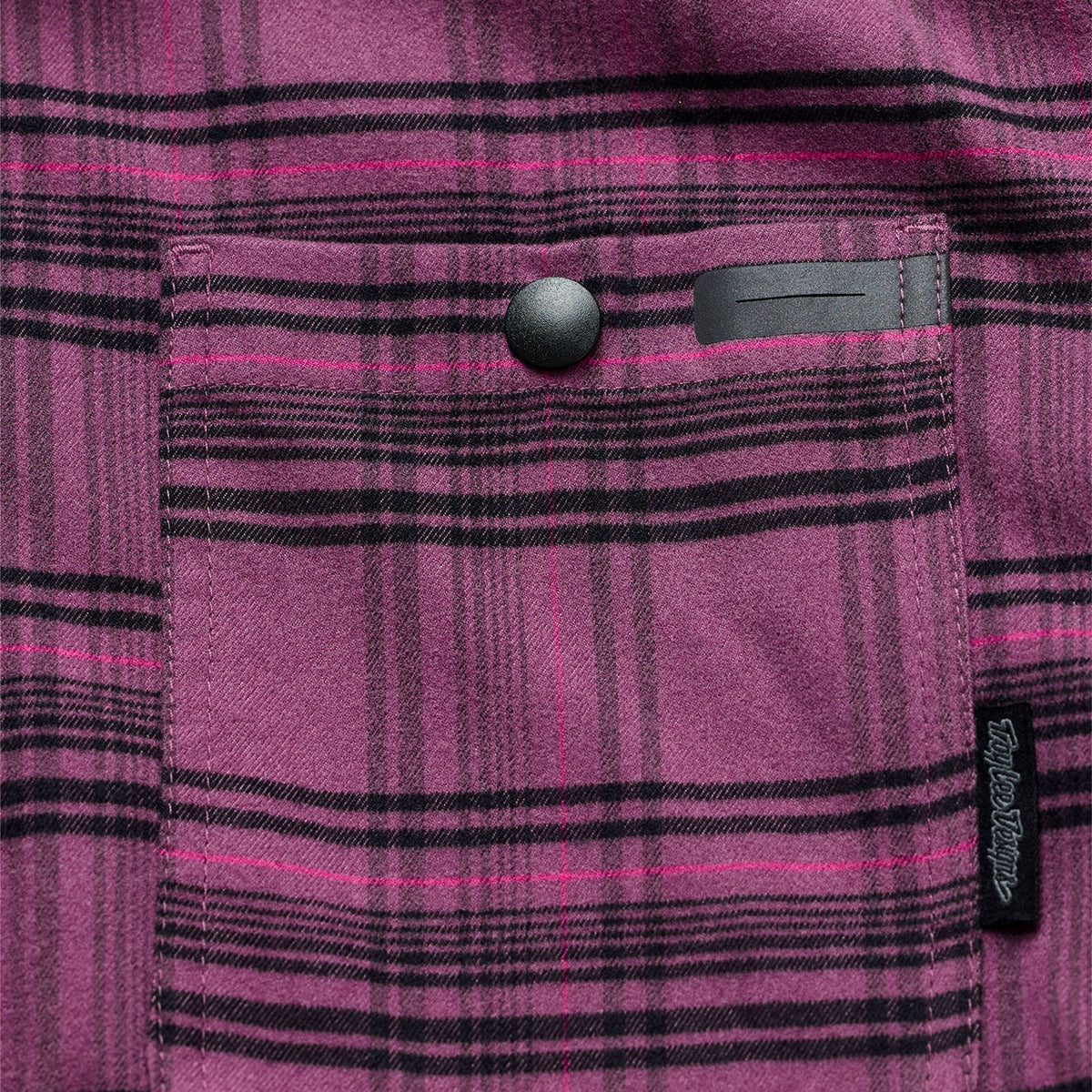 Troy Lee Designs Grind Flannel Plaid Shirt - Deep Purple