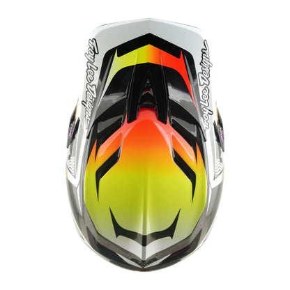 Troy Lee Designs D4 Carbon Full Face Helmet - Lined Up - Black