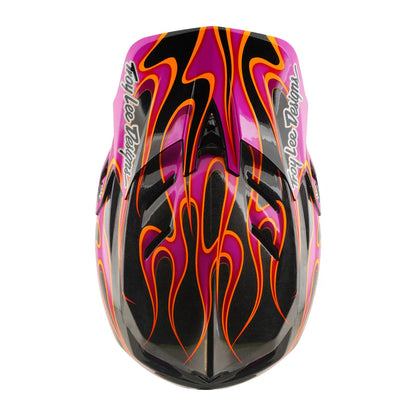 Troy Lee Designs D4 Carbon Full Face Helmet - Torched - Carbon-Magenta