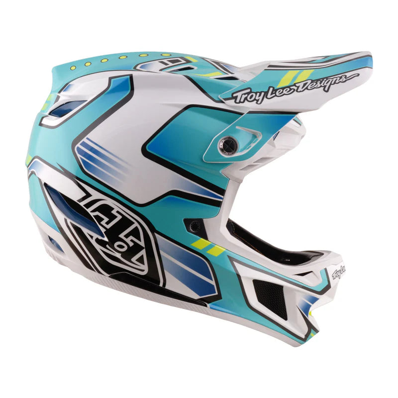 Troy Lee Designs D4 Composite Full Face Helmet - Crest - Real Teal