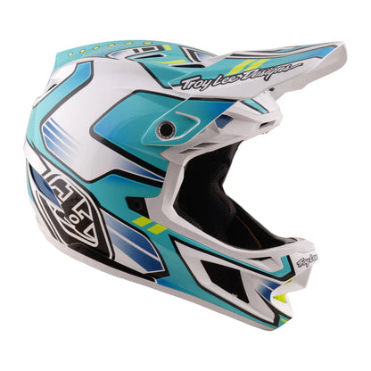 Troy Lee Designs D4 Composite Full Face Helmet - Crest - Real Teal