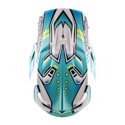 Troy Lee Designs D4 Composite Full Face Helmet - Crest - Real Teal