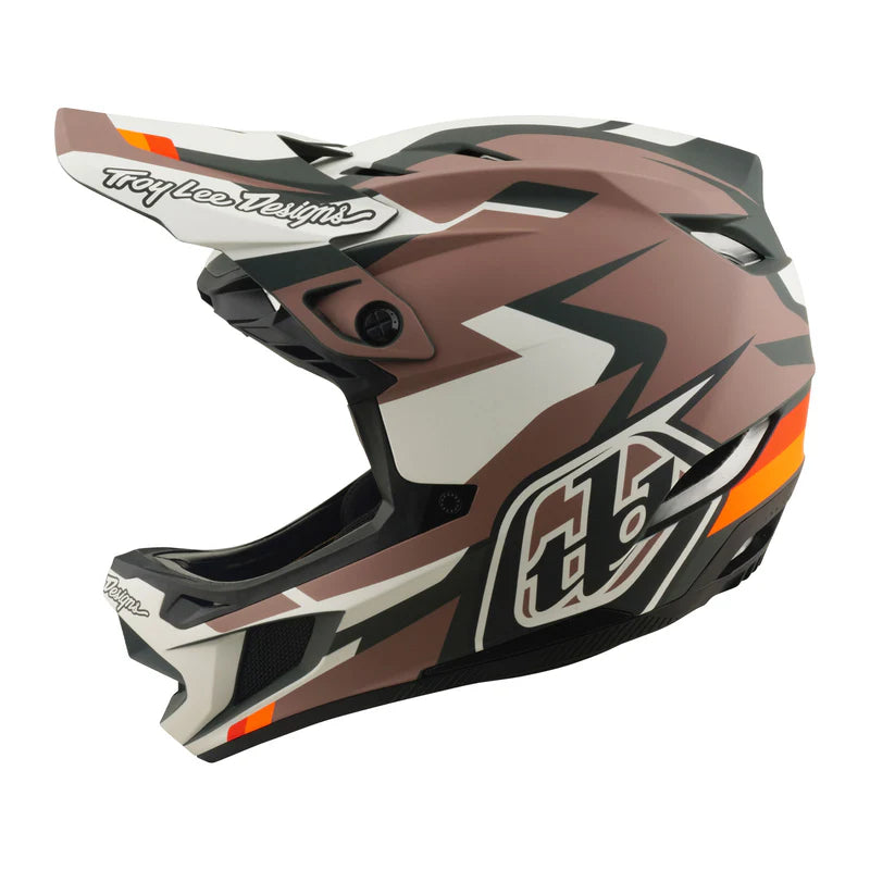 Troy Lee Designs D4 Polyacrylite Full Face Helmet - Roamer - Clay