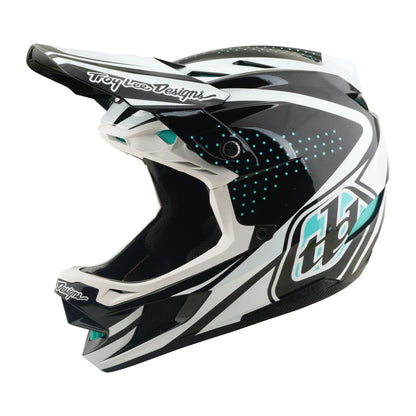 Troy Lee Designs D4 Polyacrylite Full Face Helmet - The Line - Charcoal-White