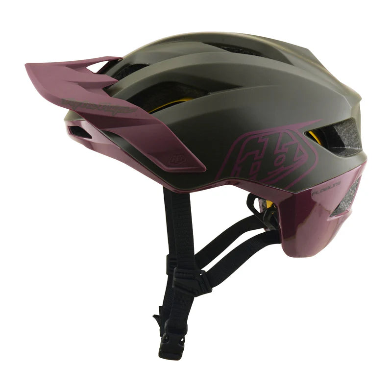 Troy Lee Designs Flowline MTB Helmet - Point - Caper-Prune