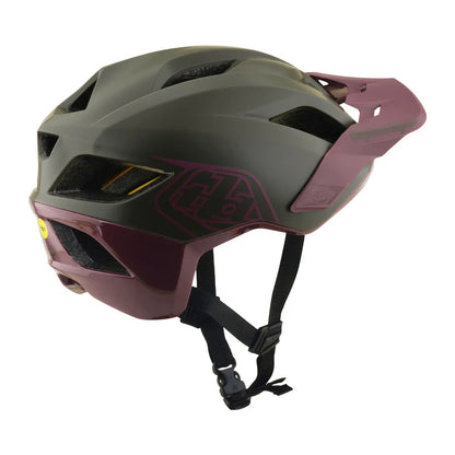 Troy Lee Designs Flowline MTB Helmet - Point - Caper-Prune