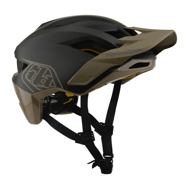 Troy Lee Designs Flowline MTB Helmet - Point - Charcoal-Timber
