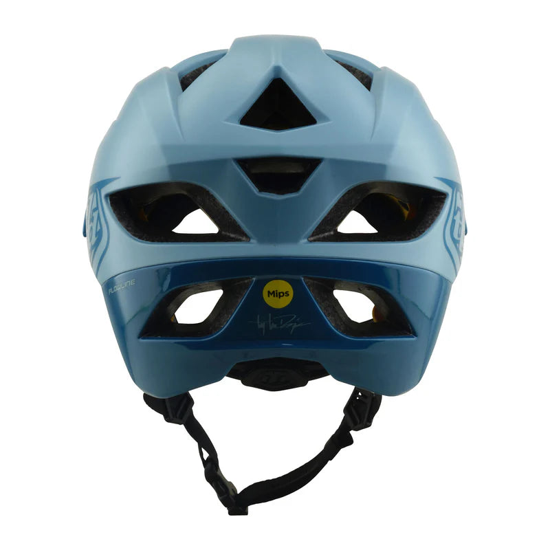 Troy Lee Designs Flowline MTB Helmet - Point - Dawn Blue-Sapphire