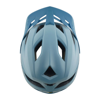 Troy Lee Designs Flowline MTB Helmet - Point - Dawn Blue-Sapphire