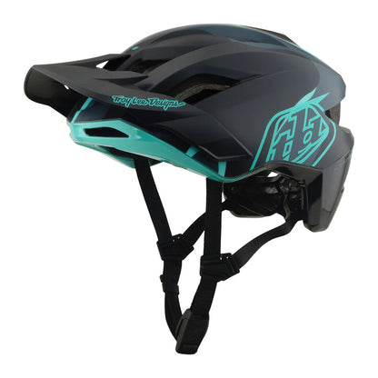 Troy Lee Designs Flowline SE MTB Helmet - Badge - Carbon-Real Teal