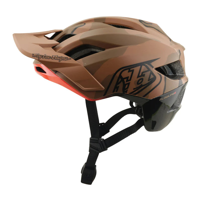 Troy Lee Designs Flowline SE MTB Helmet - Badge - Sienna Camo