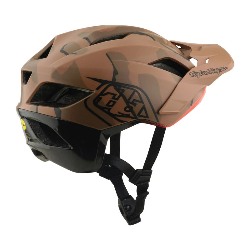 Troy Lee Designs Flowline SE MTB Helmet - Badge - Sienna Camo