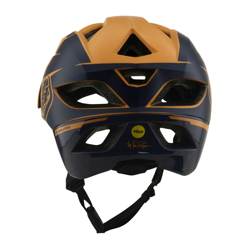 Troy Lee Designs Flowline SE MTB Helmet - Hydro - Mustard-Black Iris