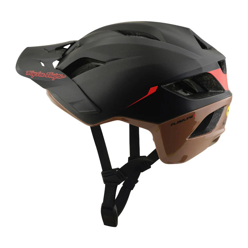 Troy Lee Designs Flowline SE MTB Helmet - Stacks - Charcoal-Sienna