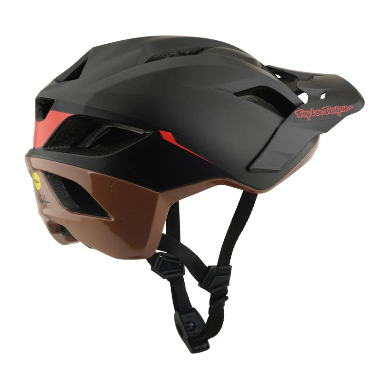 Troy Lee Designs Flowline SE MTB Helmet - Stacks - Charcoal-Sienna