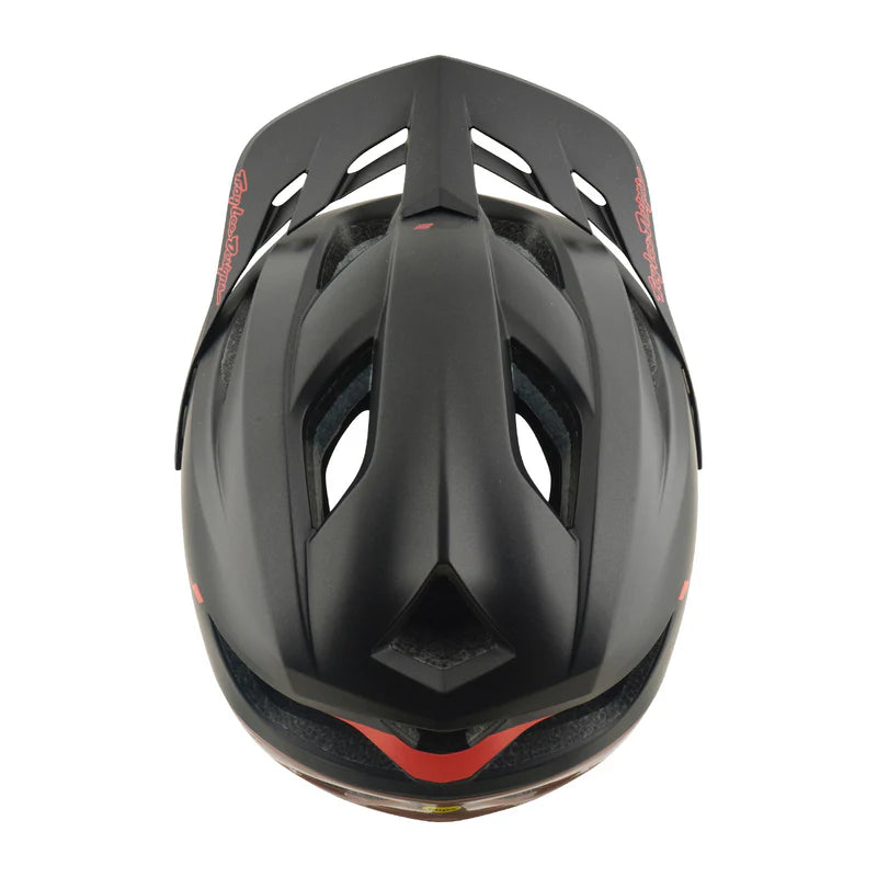 Troy Lee Designs Flowline SE MTB Helmet - Stacks - Charcoal-Sienna