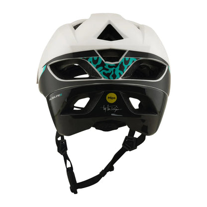 Troy Lee Designs Flowline SE MTB Helmet - Stacks - Pumice-Real Teal